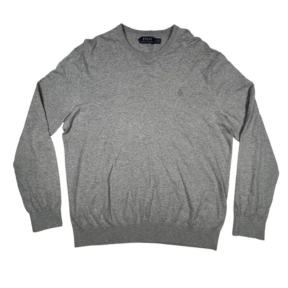 Polo Ralph Lauren Cashmere Blend Lightweight Pullover Crew Neck Sweater Men's XL